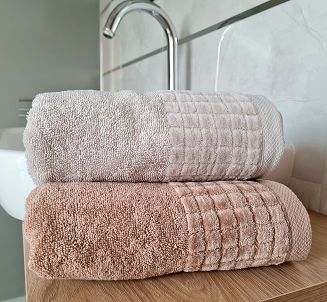 Ręcznik kąpielowy Larisa 50x100 sepia