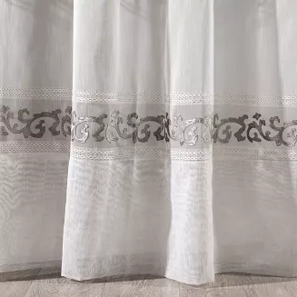 Firana gotowa na przelotkach ANNE 140x270 Eurofirany biały