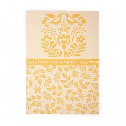 Ścierka kuchenna WIELKANOCNA 50x70 Zwoltex Happy Easter musztardowa