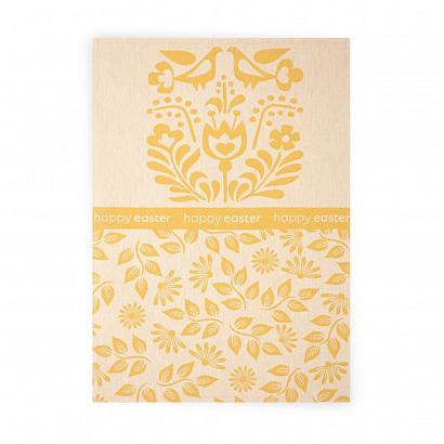 Ścierka kuchenna WIELKANOCNA 50x70 Zwoltex Happy Easter musztardowa