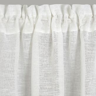 Firana gotowa na taśmie STELLA 150x60 Eurofirany biały/czerwony