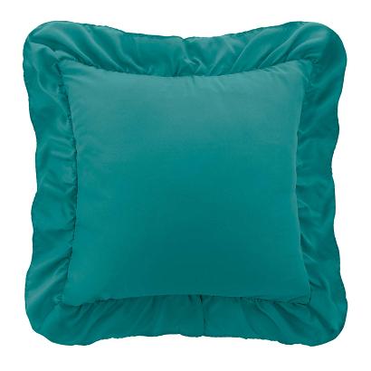 Poszewka do pościeli z falbanką RUFFY 40x40 turkusowa