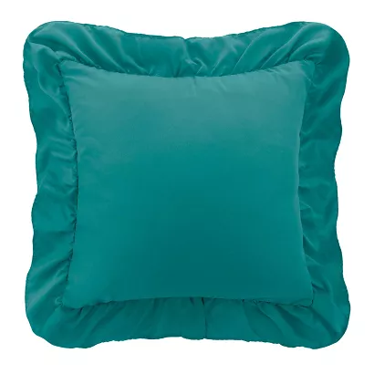 Poszewka do pościeli z falbanką RUFFY 40x40 turkusowa