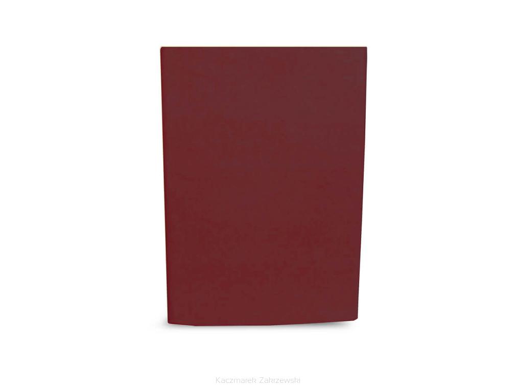 Prześcieradło bawełniane bez gumki 180x200 bordowy