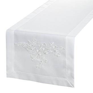 Obrus dekoracyjny BARI 40x140 Eurofirany biały