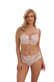 Biustonosz z haftem Semi-Soft Imogen 1357 półusztywniany różowy