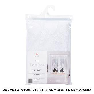 Firanka żakardowa gotowa na żabki PENELOPE 300x160 biała