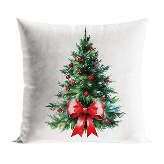 CHOINKA Z KOKARDĄ Poszewka dekoracyjna VELVET 40x40cm kolor 009 wielokolorowy  PBN285/POP/009/040040