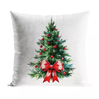 CHOINKA Z KOKARDĄ Poszewka dekoracyjna VELVET 40x40cm kolor 009 wielokolorowy  PBN285/POP/009/040040