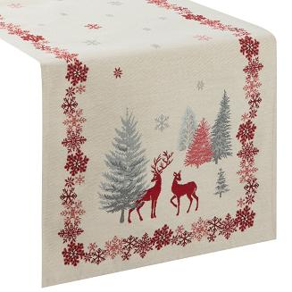 Obrus dekoracyjny CHO 45x140 Eurofirany kremowy