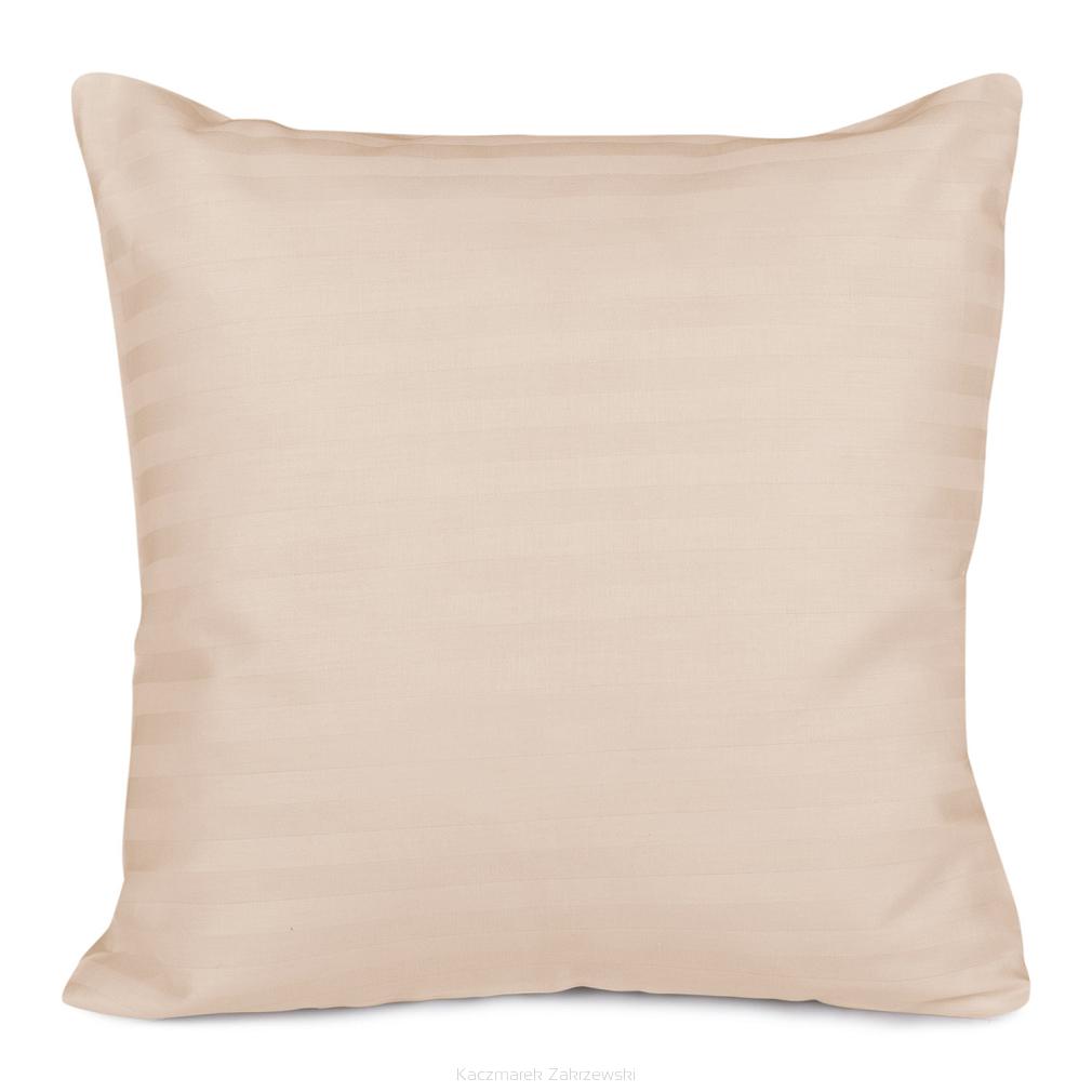 Poszewka satyna bawełniana adamaszek 40x40 cappuccino