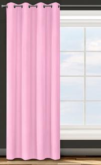 Zasłona gotowa na przelotkach ADORE 140x250 Design91 jasnoróżowy