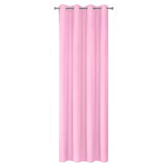 Zasłona gotowa na przelotkach ADORE 140x250 Design91 jasnoróżowy