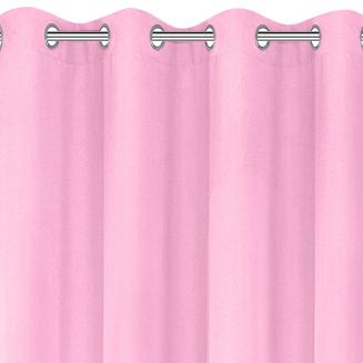 Zasłona gotowa na przelotkach ADORE 140x250 Design91 jasnoróżowy