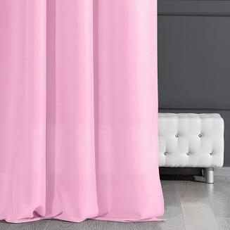 Zasłona gotowa na przelotkach ADORE 140x250 Design91 jasnoróżowy