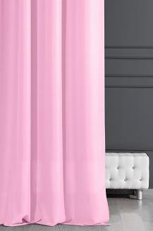 Zasłona gotowa na przelotkach ADORE 140x250 Design91 jasnoróżowy