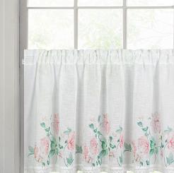 Firana gotowa na taśmie ASTEJA 150x60 Eurofirany biały/różowy