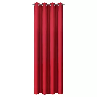 Zasłona gotowa na przelotkach ADORE 140x250 Design91 czerwony