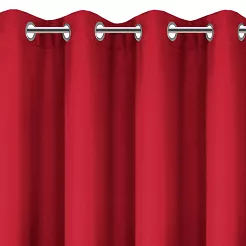 Zasłona gotowa na przelotkach ADORE 140x250 Design91 czerwony