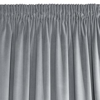 Zasłona gotowa na taśmie KRISTI 140x270 Eurofirany stalowy