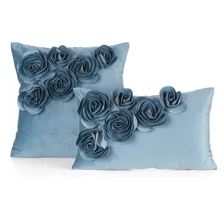 Poszewka dekoracyjna FLORES 30x50 Eurofirany ciemnoniebieski