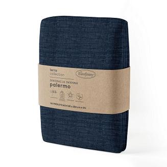 Zasłona gotowa na przelotkach PALERMO 140x250 Eurofirany granatowy