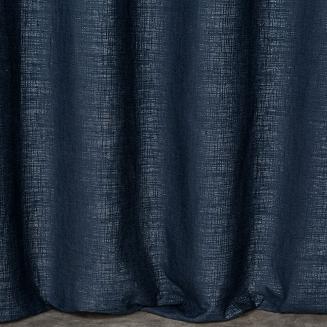 Zasłona gotowa na przelotkach PALERMO 140x250 Eurofirany granatowy