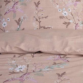 Pościel satyna bawełniana EXCLUSIVE BARLETA 200x220 Darymex pudrowa gałązki