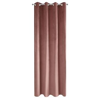 Zasłona gotowa na przelotkach PIERRE 140x250 Eurofirany pudrowy