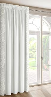 Zasłona gotowa na taśmie ROSES 140x270 Eva Minge Eurofirany kremowy