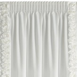 Zasłona gotowa na taśmie ROSES 140x270 Eva Minge Eurofirany kremowy