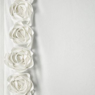Zasłona gotowa na taśmie ROSES 140x270 Eva Minge Eurofirany kremowy