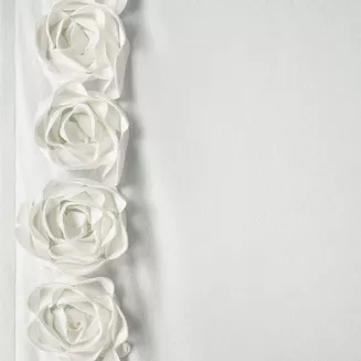 Zasłona gotowa na taśmie ROSES 140x270 Eva Minge Eurofirany kremowy