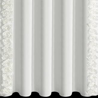 Zasłona gotowa na taśmie ROSES 140x270 Eva Minge Eurofirany kremowy