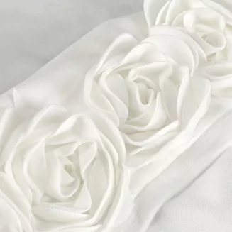 Zasłona gotowa na taśmie ROSES 140x270 Eva Minge Eurofirany kremowy