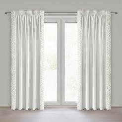 Zasłona gotowa na taśmie ROSES 140x270 Eva Minge Eurofirany kremowy