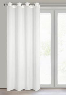 Firana gotowa na przelotkach MELINDA 135x250 Eurofirany biały