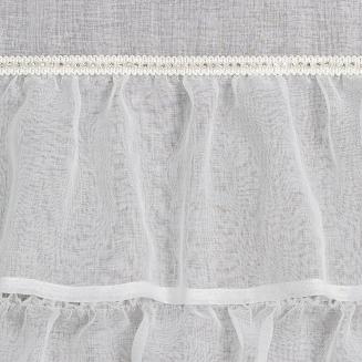 Firana gotowa na taśmie CARLI 140x270 Eurofirany biały