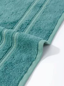 Ręcznik bambusowy Harmony 30x30 eukaliptusowy ze srebrną bordiurą