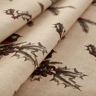 Obrus świąteczny MELODY 40x140 Eurofirany beżowy