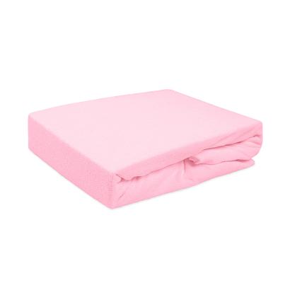 Prześcieradło frotte z gumką 80x160 Darymex jasno różowe