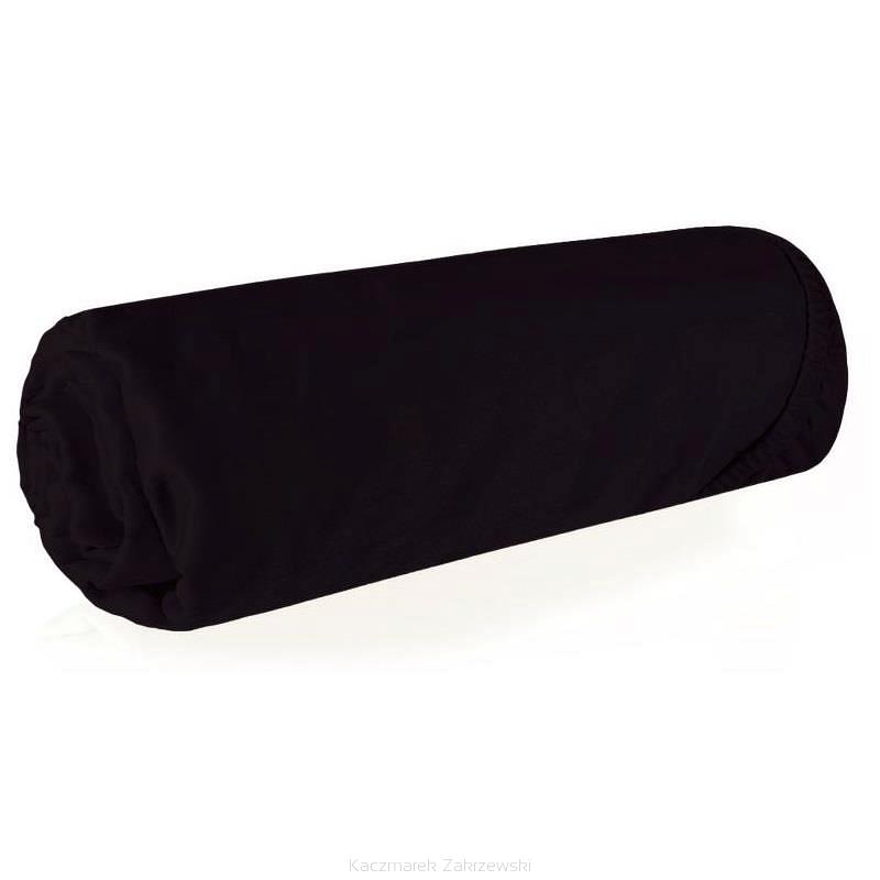 Prześcieradło z gumką satynowe Nova 160x200 Eurofirany czarny