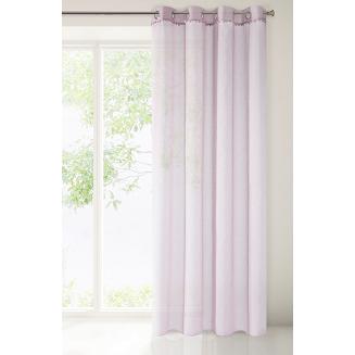 Firana gotowa na przelotkach TAMAY 140x250 Eurofirany różowy