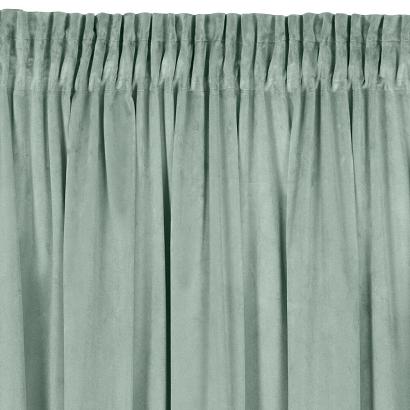 Zasłona gotowa na taśmie ROSA 140x270 Design91 jasnomiętowa