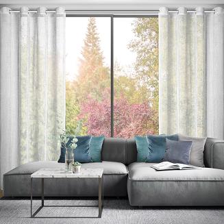 Firana gotowa na przelotkach NELI 140x250 Eurofirany biały