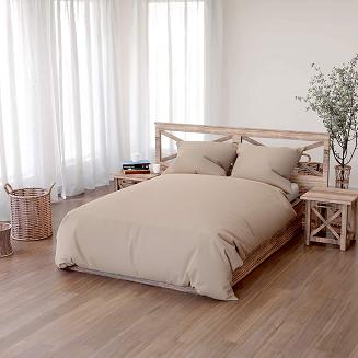 Pościel bawełniana SIMPLY 160x200 beżowa