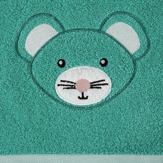 Ręcznik dziecięcy z kapturkiem BABY71 100x100 Eurofirany miętowy