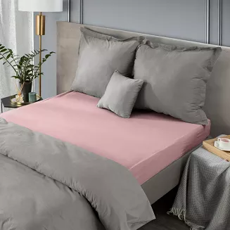 Prześcieradło jersey z gumką  240x220 Design91 jasnoróżowy