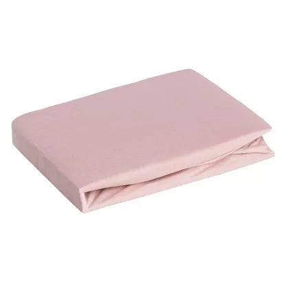Prześcieradło jersey z gumką  220x240 Design91 jasnoróżowe