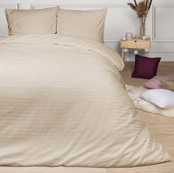 Pościel satyna bawełniana adamaszek 180x200 cappuccino